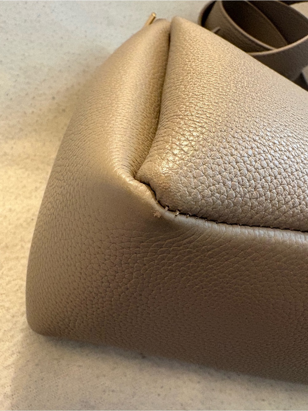 Polène Taupe Umi Bag with Gold Hardware - Picture 12 of 12